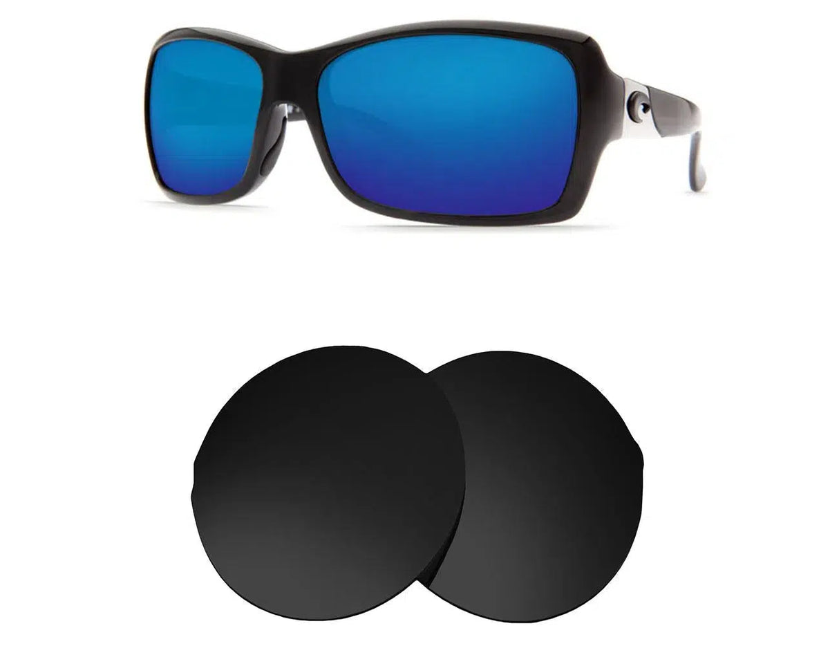 Costa Del Mar Islamorada-Replacement Lenses-Volcanic Black-Non-Polarized-Seek Optics