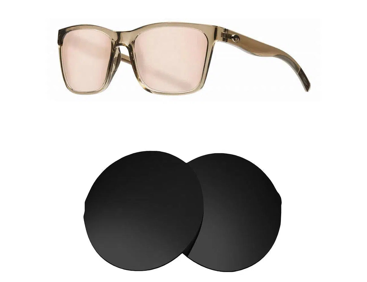 Costa Del Mar Panga-Replacement Lenses-Volcanic Black-Non-Polarized-Seek Optics