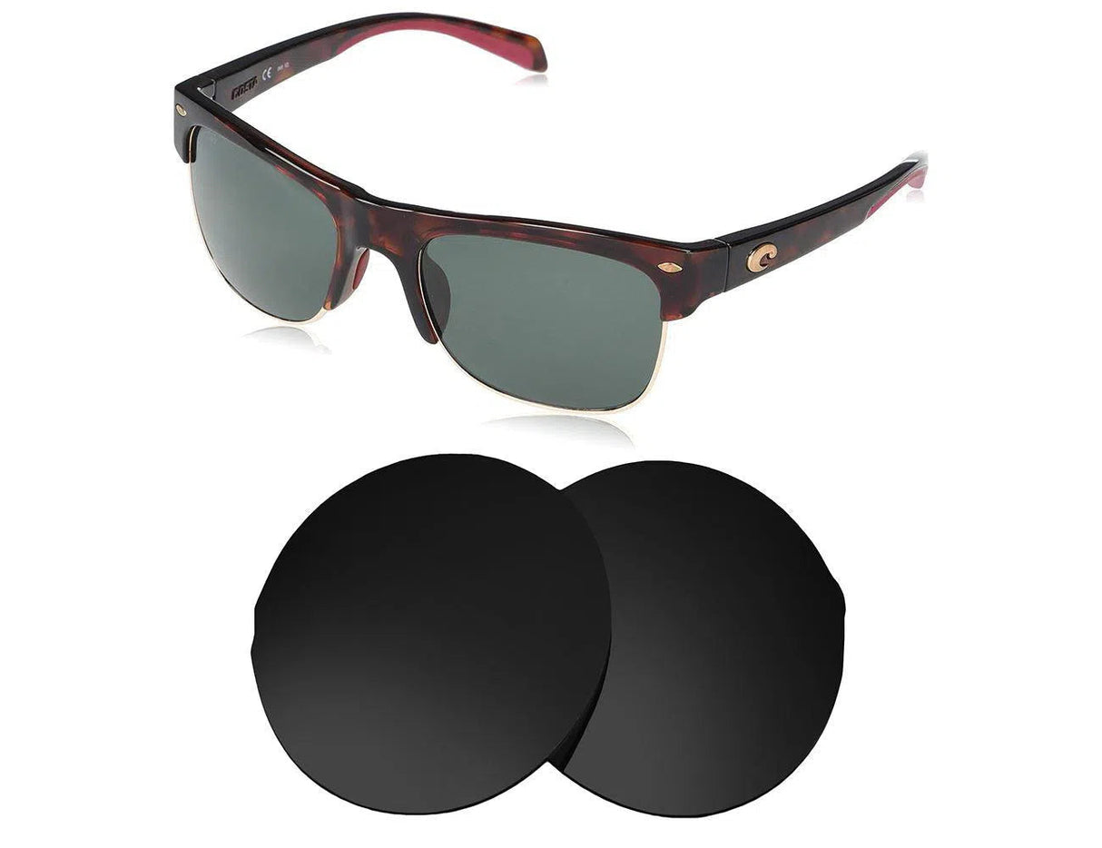 Costa Del Mar Pawleys-Replacement Lenses-Volcanic Black-Non-Polarized-Seek Optics
