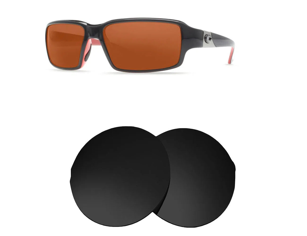 Costa Del Mar Peninsula-Replacement Lenses-Volcanic Black-Non-Polarized-Seek Optics