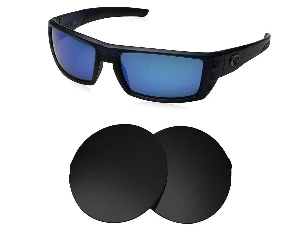 Costa Del Mar Rafael-Replacement Lenses-Volcanic Black-Non-Polarized-Seek Optics