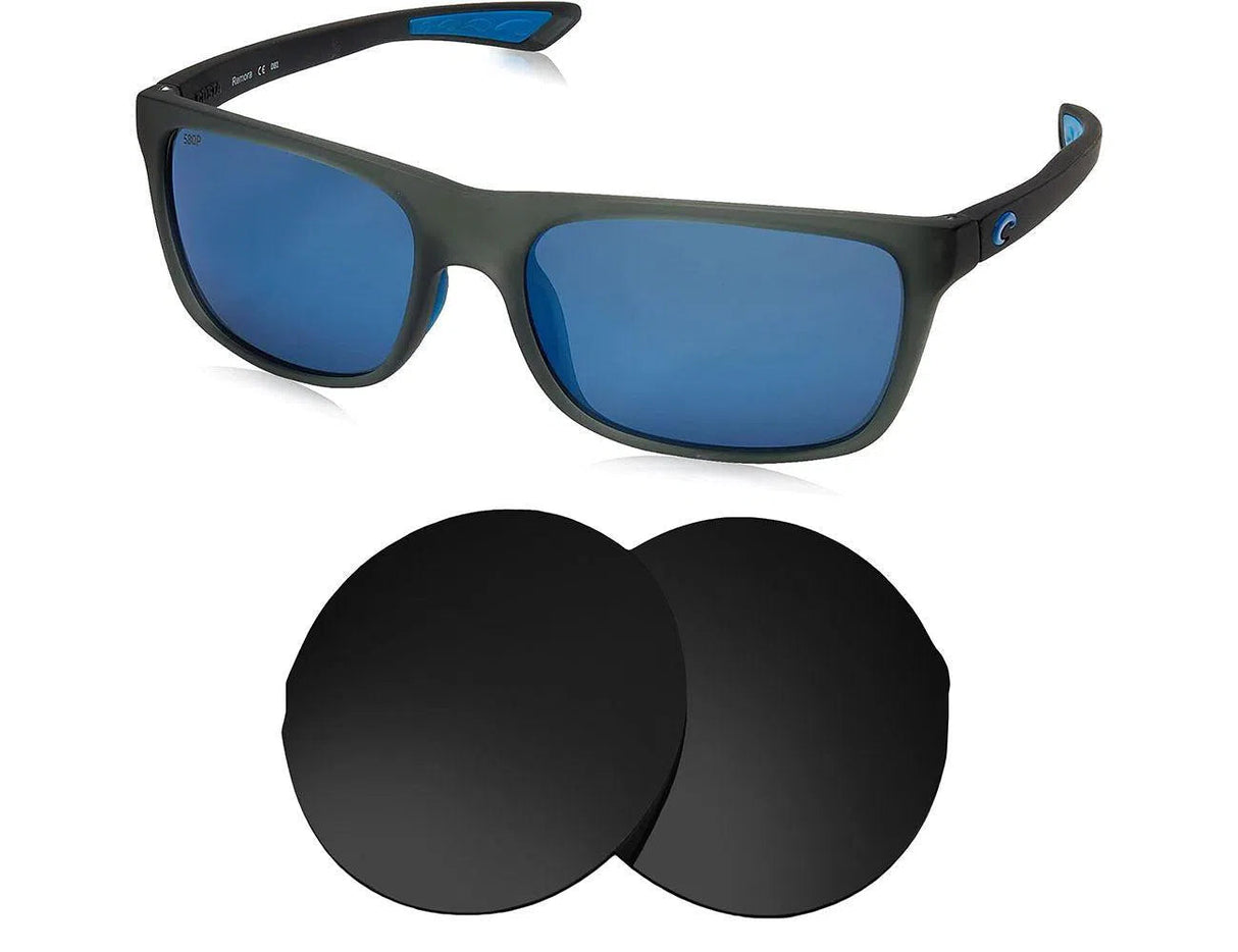 Costa Del Mar Remora-Replacement Lenses-Volcanic Black-Non-Polarized-Seek Optics