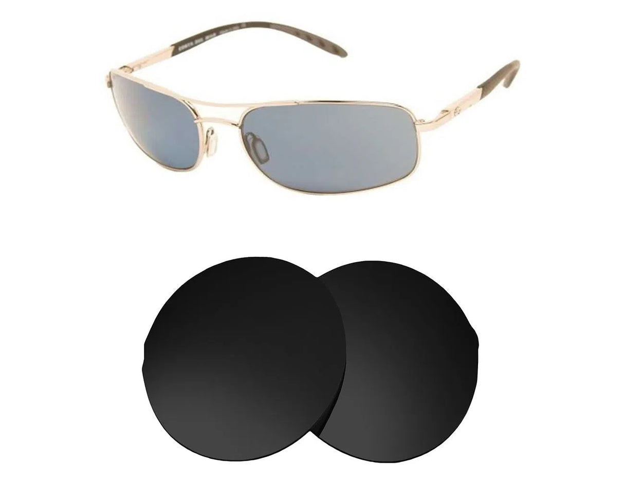 Costa Del Mar Seven Mile-Replacement Lenses-Volcanic Black-Non-Polarized-Seek Optics