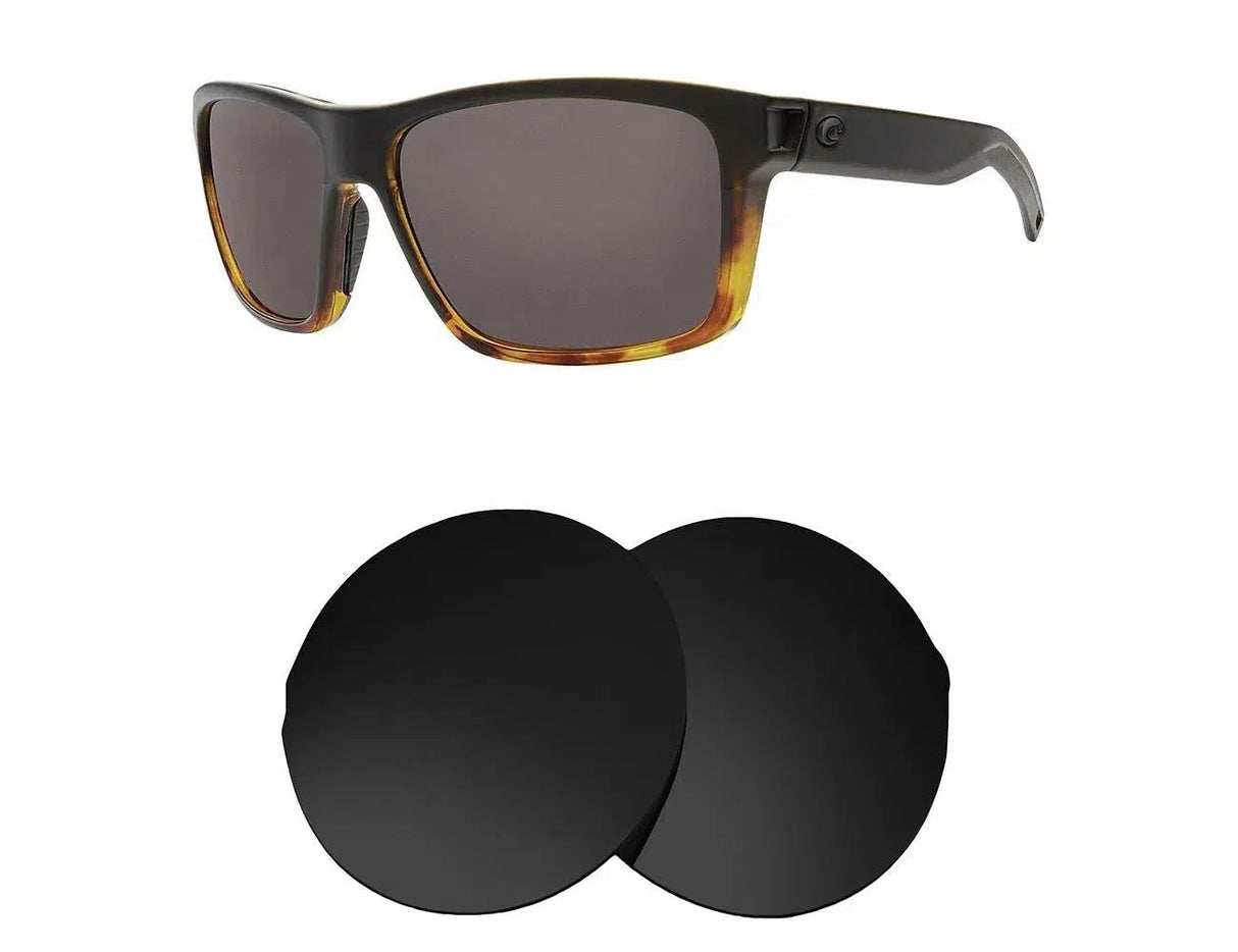 Costa Del Mar Slack Tide-Replacement Lenses-Volcanic Black-Non-Polarized-Seek Optics