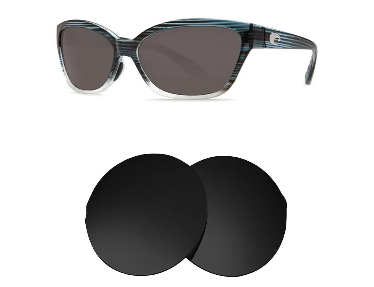 Costa Del Mar Starfish-Replacement Lenses-Volcanic Black-Non-Polarized-Seek Optics