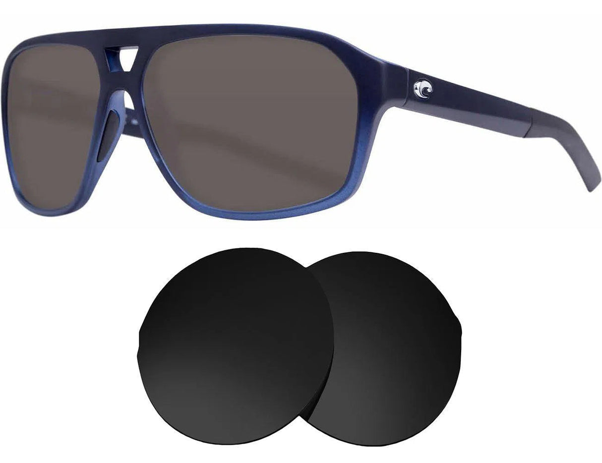 Costa Del Mar Switchfoot-Replacement Lenses-Volcanic Black-Non-Polarized-Seek Optics