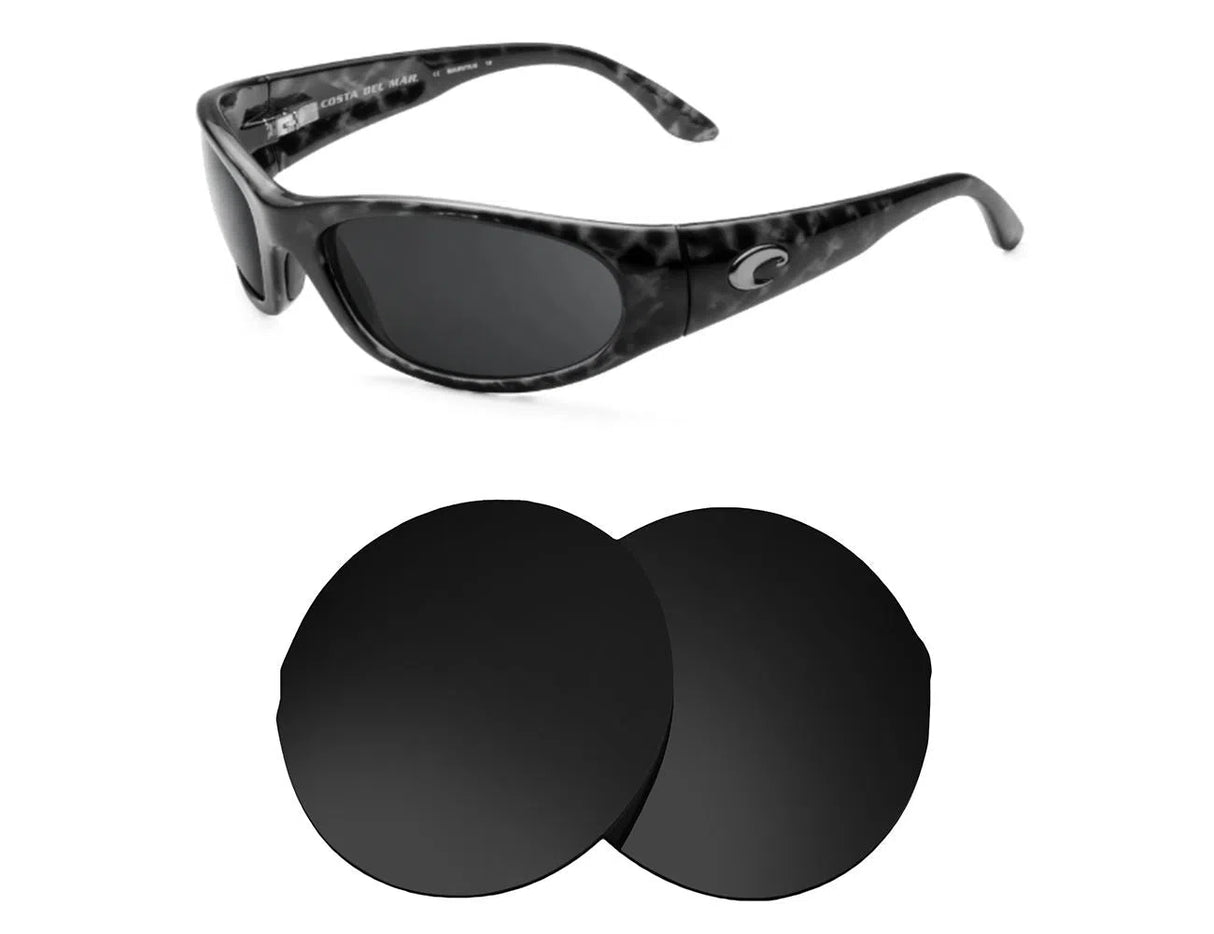 Costa Del Mar Swordfish-Replacement Lenses-Volcanic Black-Non-Polarized-Seek Optics