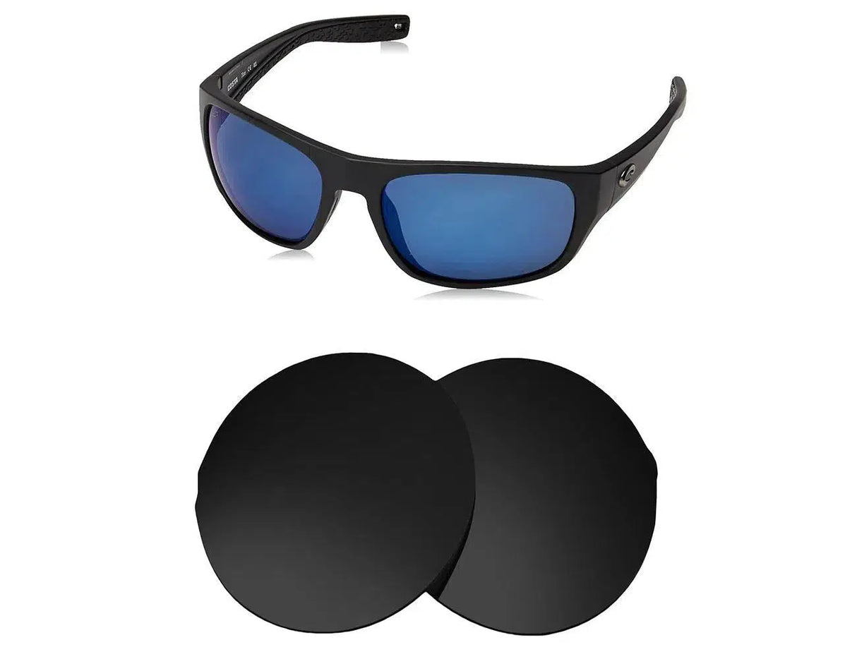 Costa Del Mar Tico-Replacement Lenses-Volcanic Black-Non-Polarized-Seek Optics