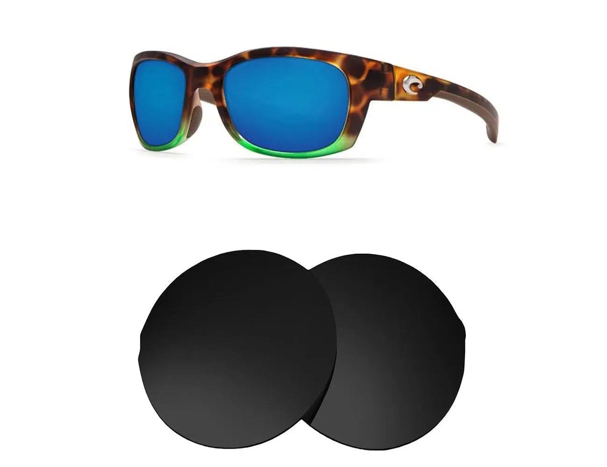 Costa Del Mar Trevally-Replacement Lenses-Volcanic Black-Non-Polarized-Seek Optics