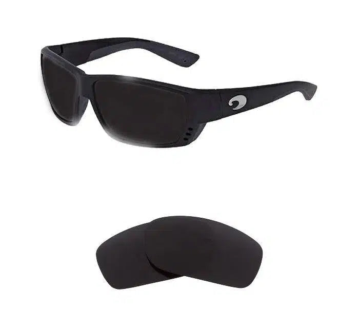 Costa Del Mar Tuna Alley-Replacement Lenses-Volcanic Black-Non-Polarized-Seek Optics