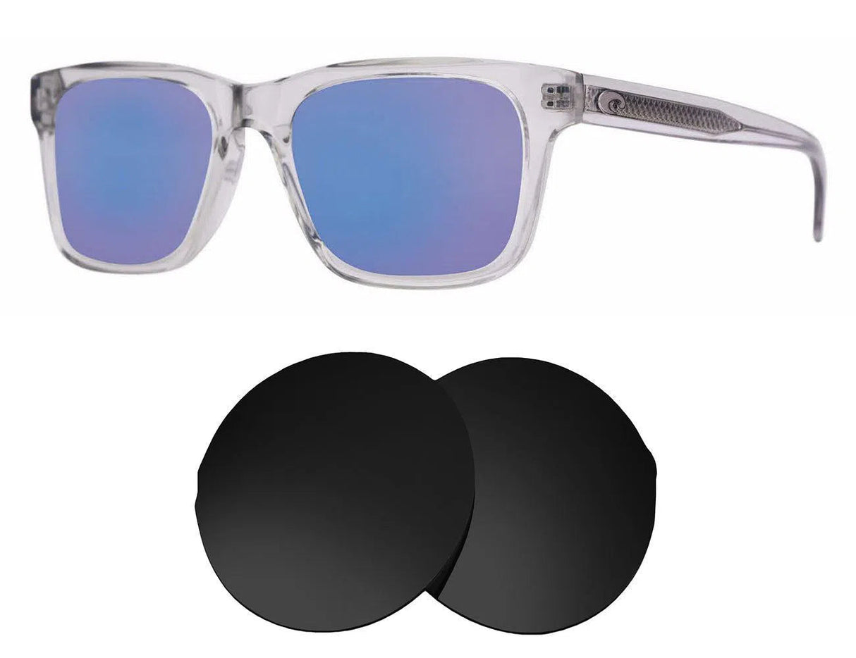 Costa Del Mar Tybee-Replacement Lenses-Volcanic Black-Non-Polarized-Seek Optics