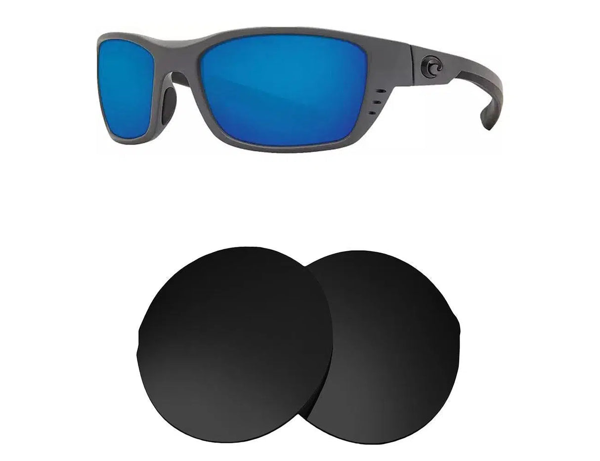 Costa Del Mar Whitetip-Replacement Lenses-Volcanic Black-Non-Polarized-Seek Optics