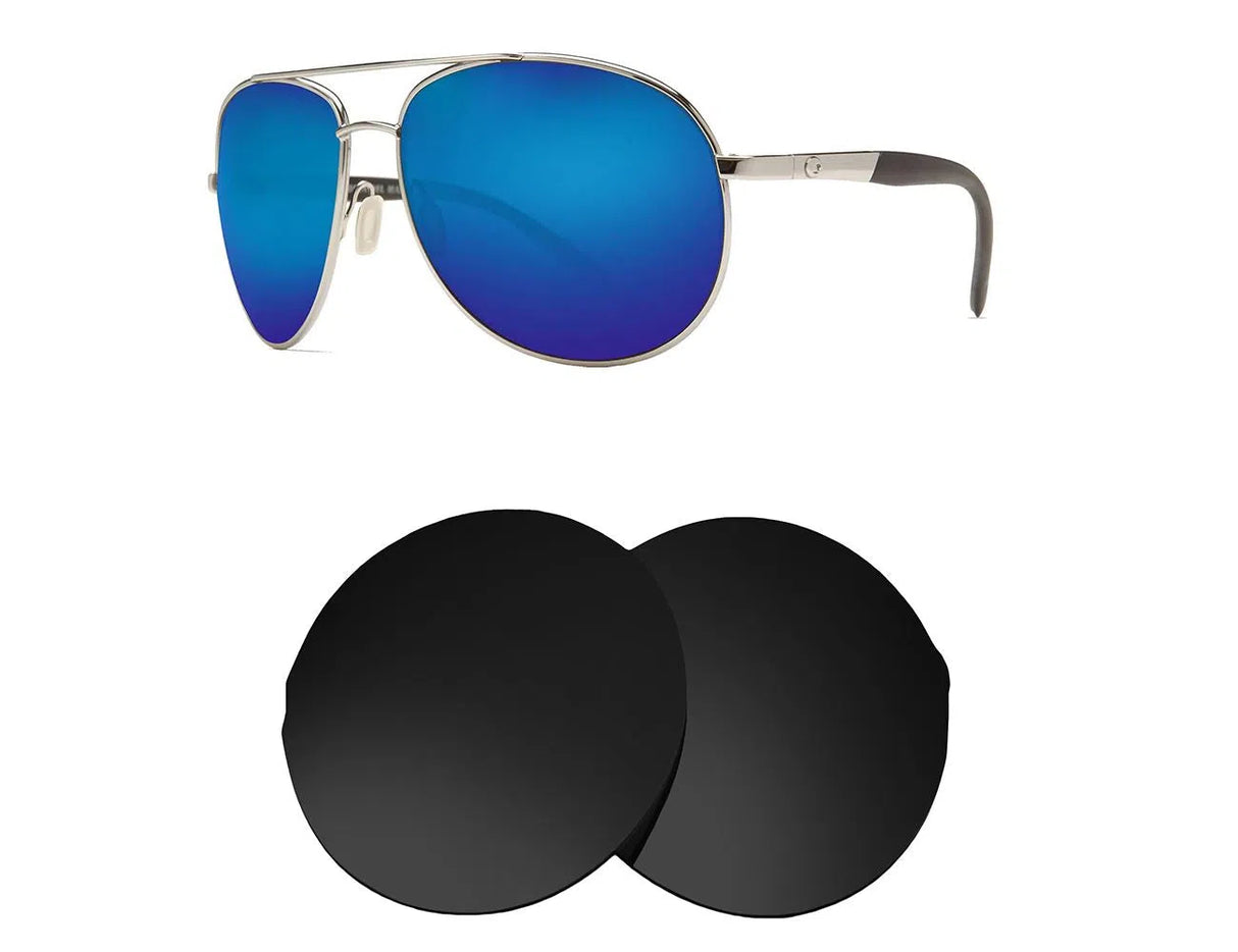 Costa Del Mar Wingman-Replacement Lenses-Volcanic Black-Non-Polarized-Seek Optics