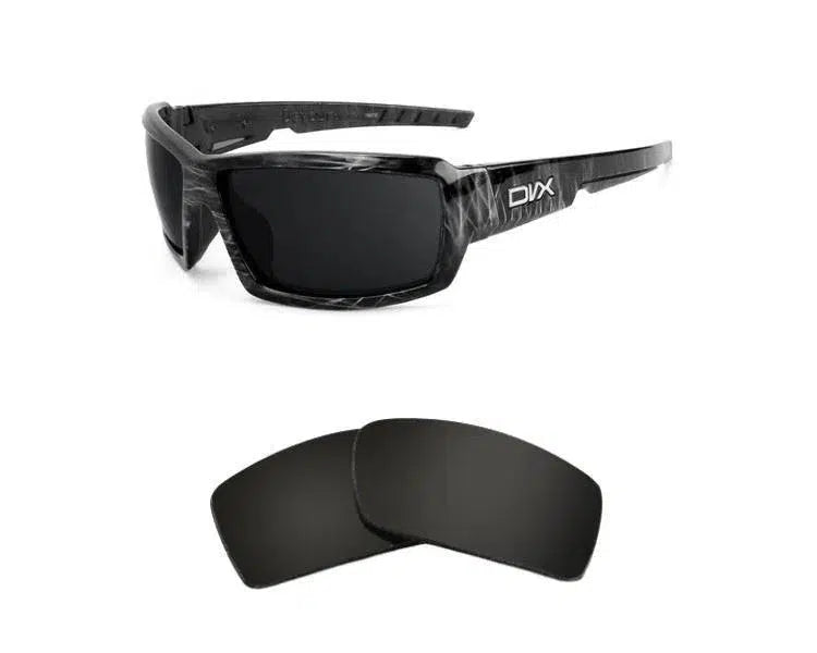 DVX Eyewear Detour-Replacement Lenses-Volcanic Black-Non-Polarized-Seek Optics