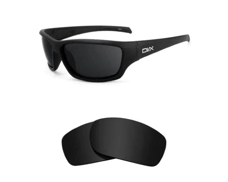 DVX Eyewear Rage-Replacement Lenses-Volcanic Black-Non-Polarized-Seek Optics