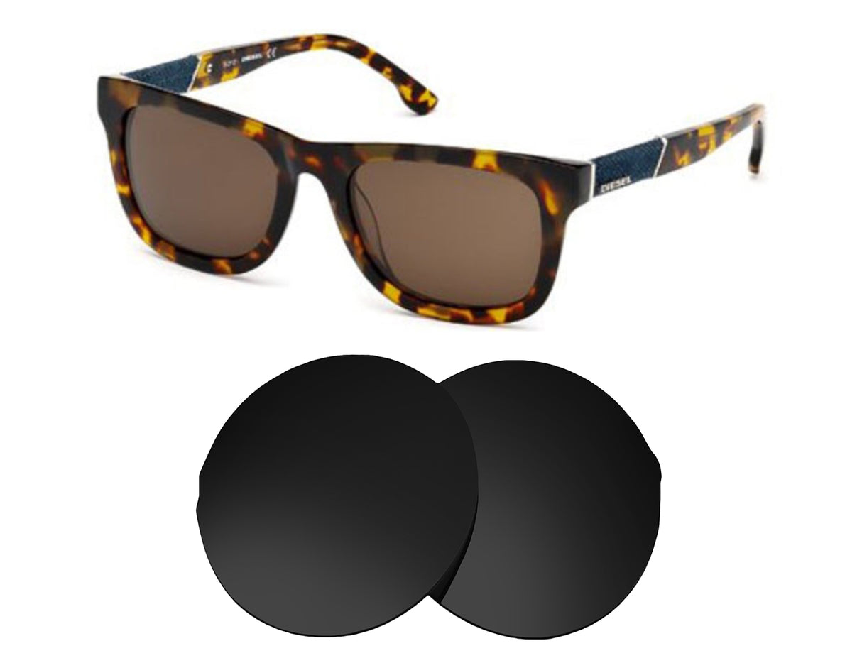 Diesel DL 0050-Replacement Lenses-Volcanic Black-Non-Polarized-Seek Optics