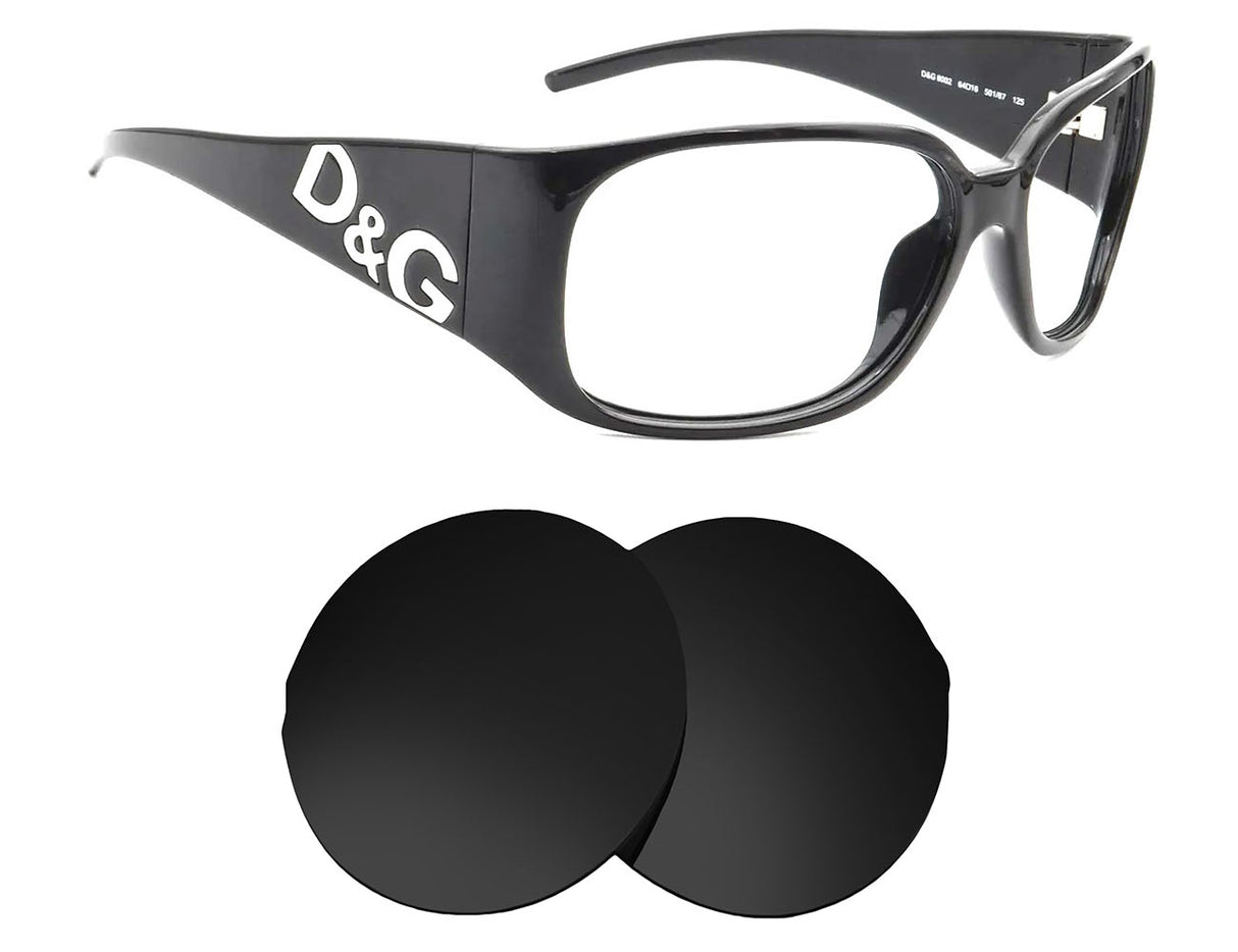 Dolce & Gabbana DG8002-Replacement Lenses-Volcanic Black-Non-Polarized-Seek Optics