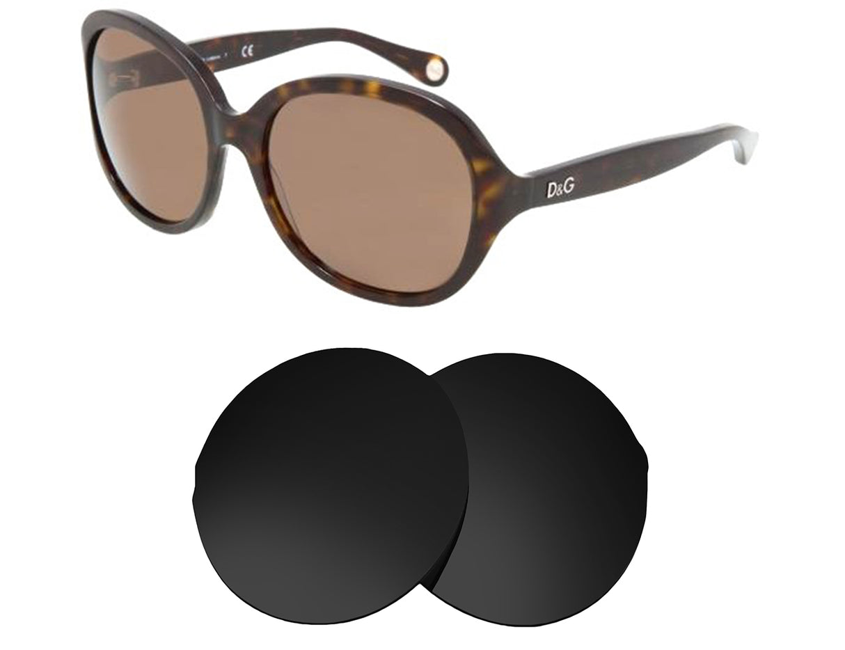 Dolce & Gabbana D&G 3034-Replacement Lenses-Volcanic Black-Non-Polarized-Seek Optics