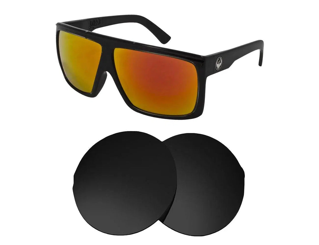 Dragon Fame-Replacement Lenses-Volcanic Black-Non-Polarized-Seek Optics