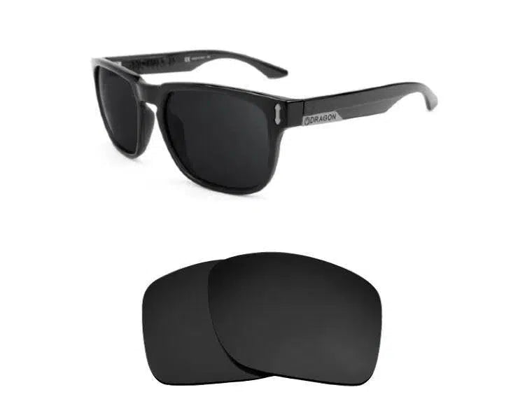 Dragon Monarch XL-Replacement Lenses-Volcanic Black-Non-Polarized-Seek Optics