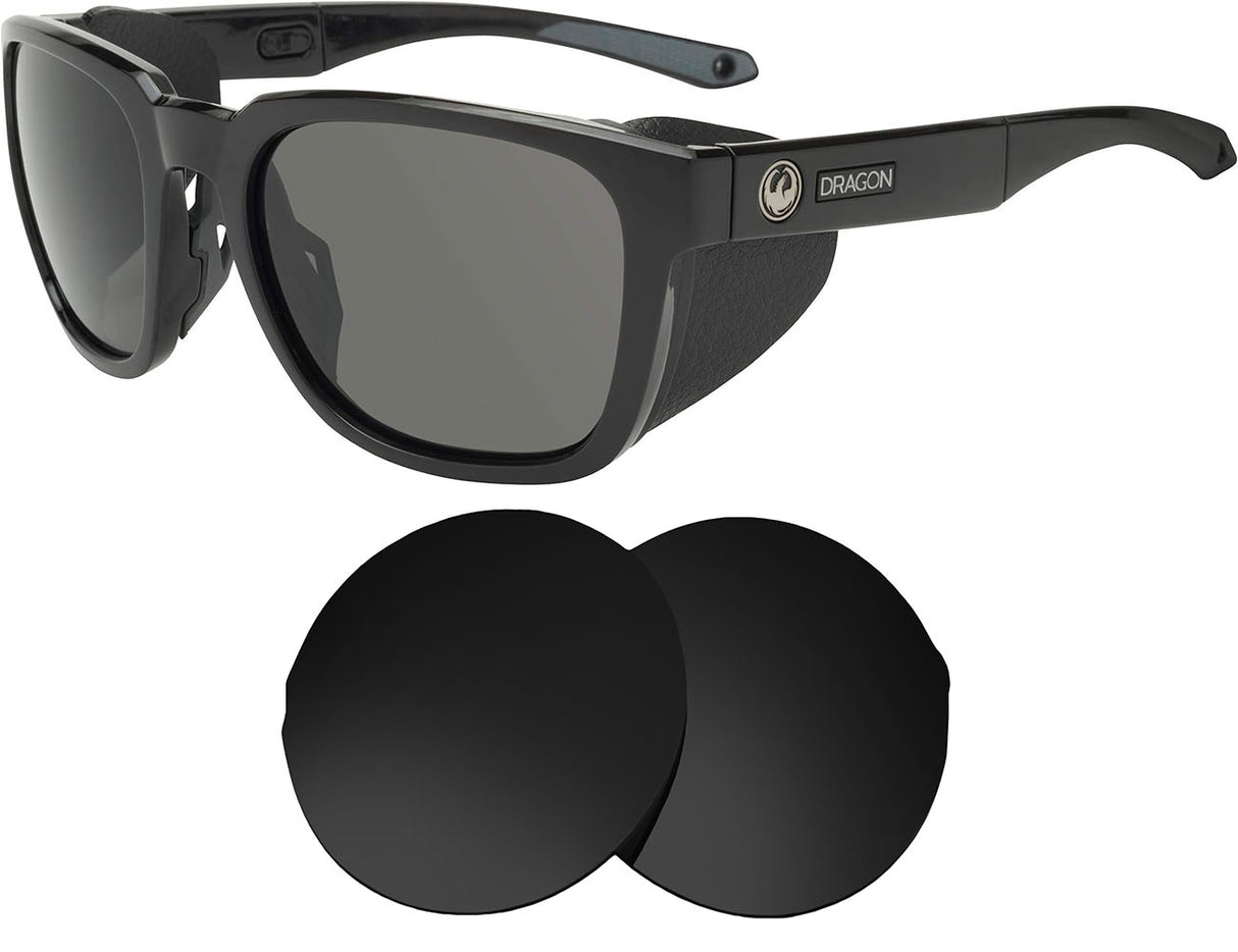 Dragon Excursion X LL-Replacement Lenses-Volcanic Black-Non-Polarized-Seek Optics