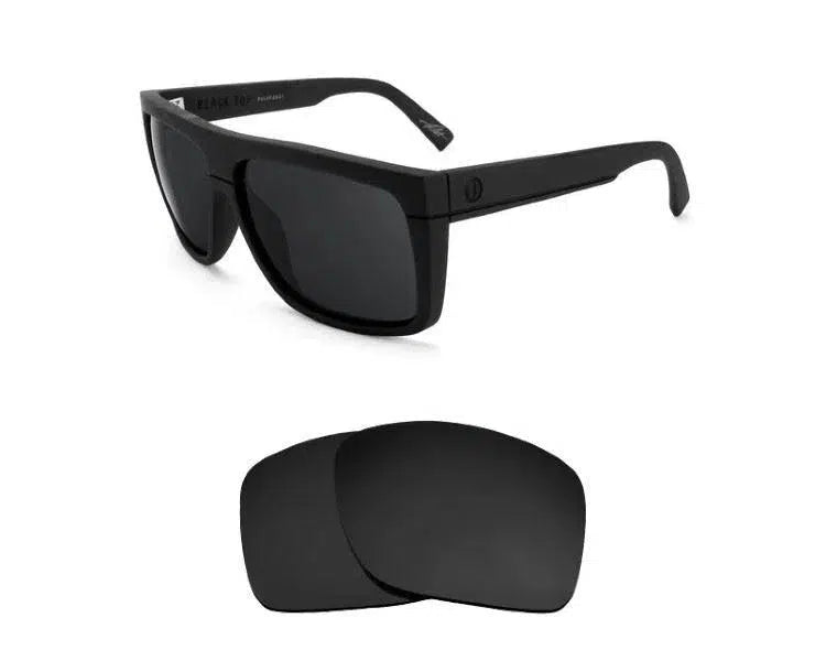 Electric Black Top-Replacement Lenses-Volcanic Black-Non-Polarized-Seek Optics