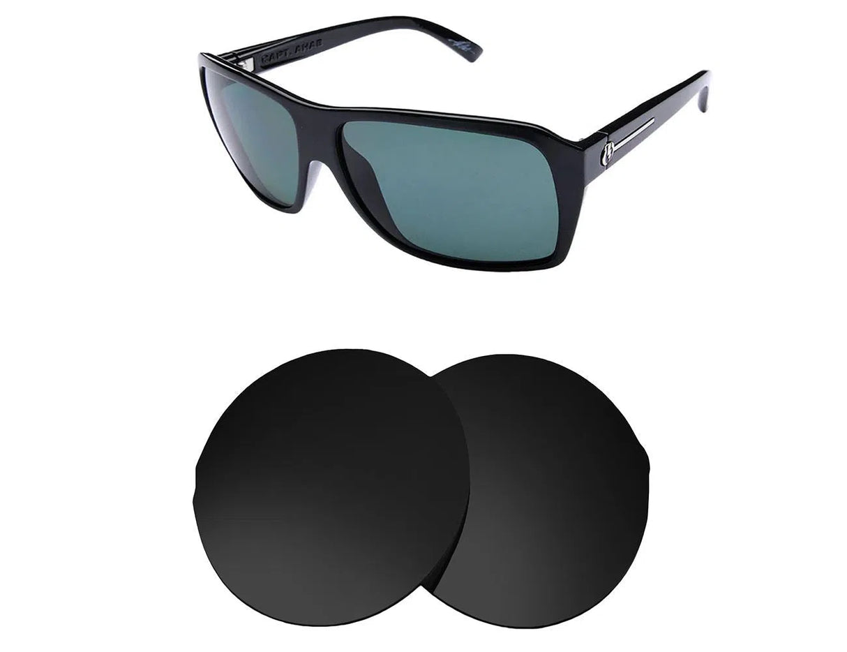 Electric Capt Ahab-Replacement Lenses-Volcanic Black-Non-Polarized-Seek Optics