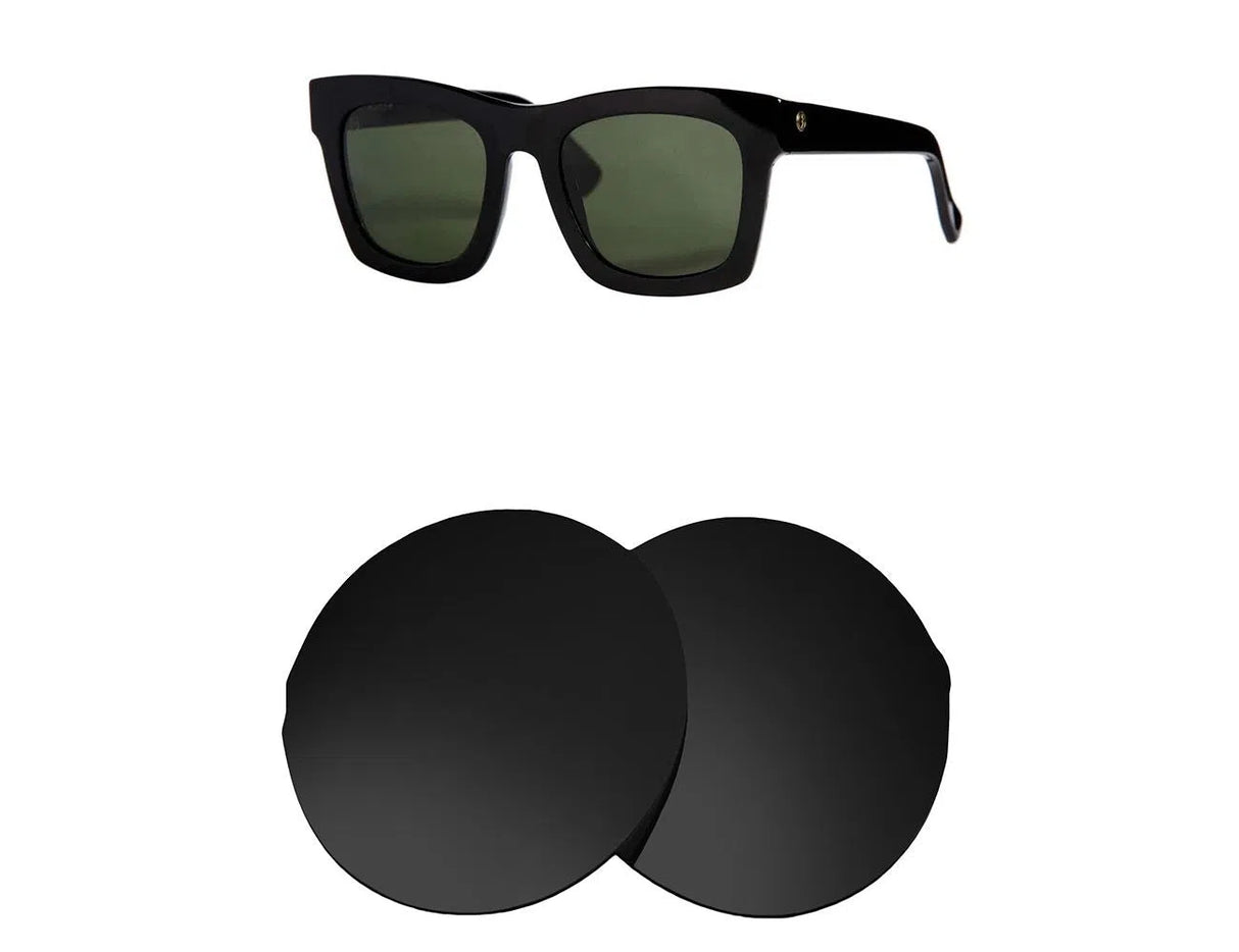 Electric Crasher 60mm-Replacement Lenses-Volcanic Black-Non-Polarized-Seek Optics