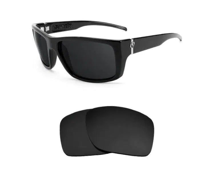 Electric Sixer-Replacement Lenses-Volcanic Black-Non-Polarized-Seek Optics