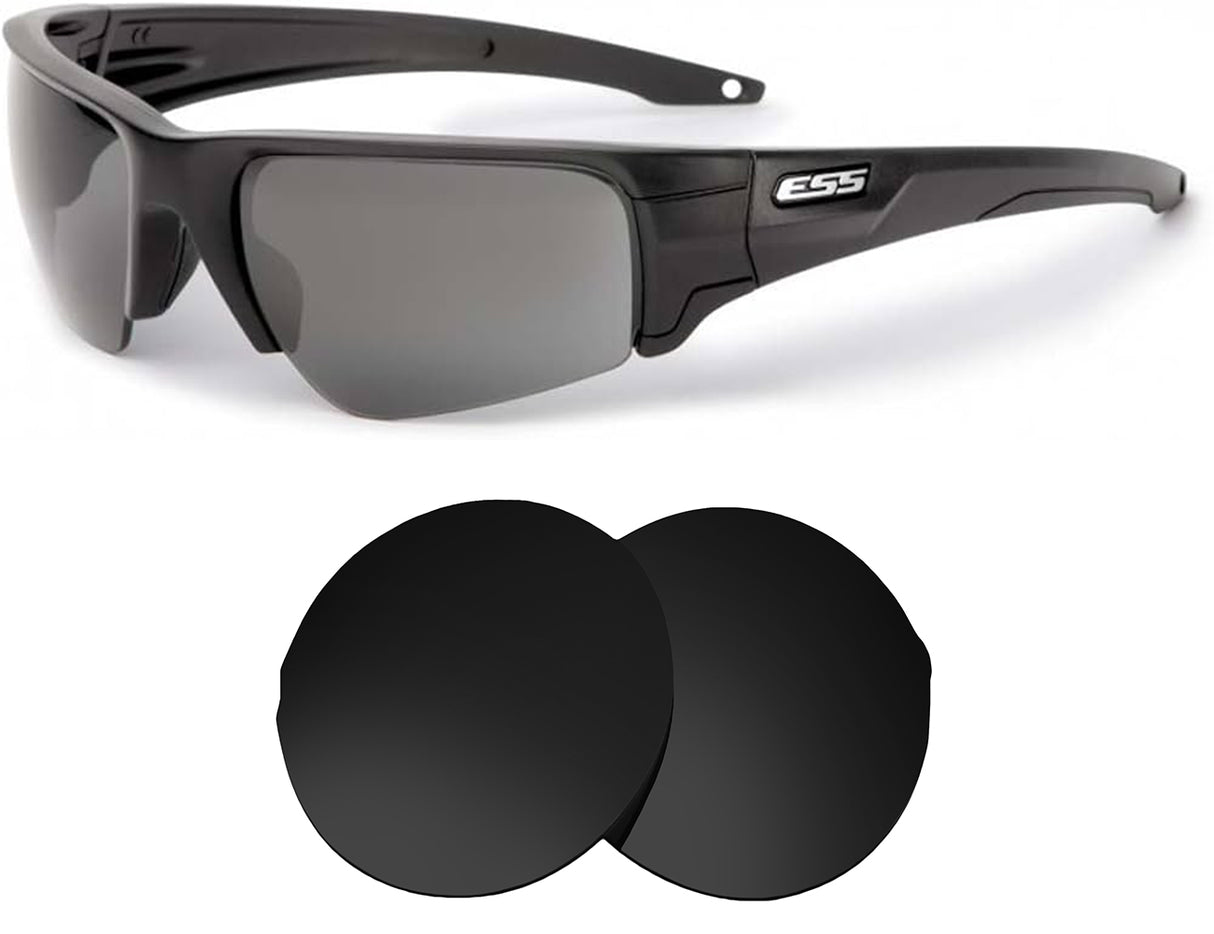 Ess Crowbar (71mm)-Replacement Lenses-Volcanic Black-Non-Polarized-Seek Optics