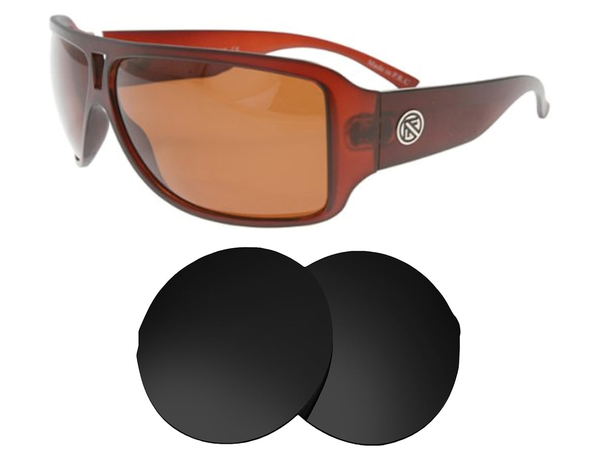 Filtrate Asphalt-Replacement Lenses-Volcanic Black-Non-Polarized-Seek Optics