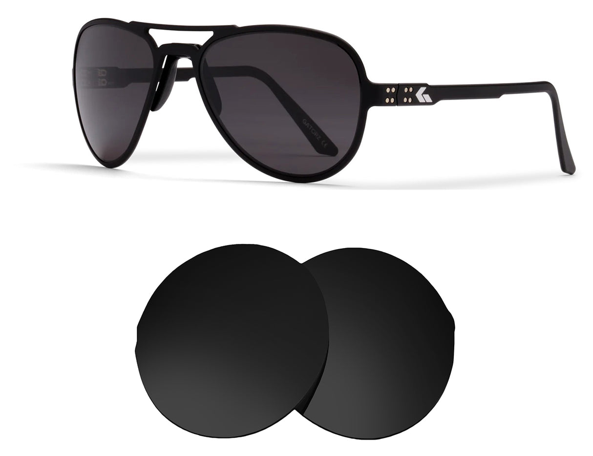 Gatorz Skyhook-Replacement Lenses-Volcanic Black-Non-Polarized-Seek Optics