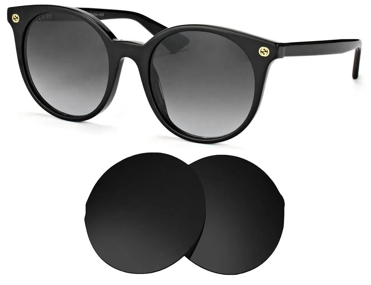 Gucci GG 0091S-Replacement Lenses-Volcanic Black-Non-Polarized-Seek Optics