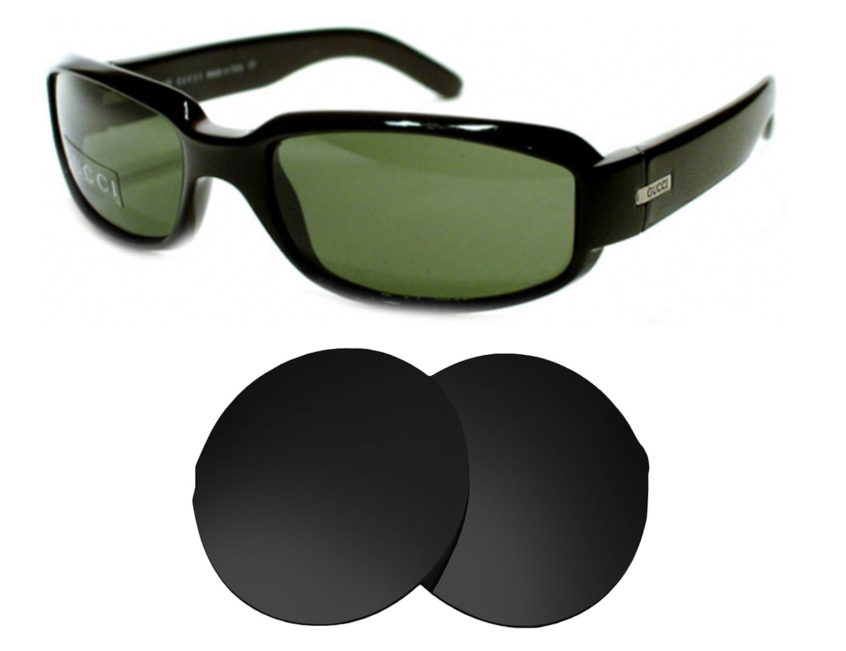 Gucci GG1409/S-Replacement Lenses-Volcanic Black-Non-Polarized-Seek Optics