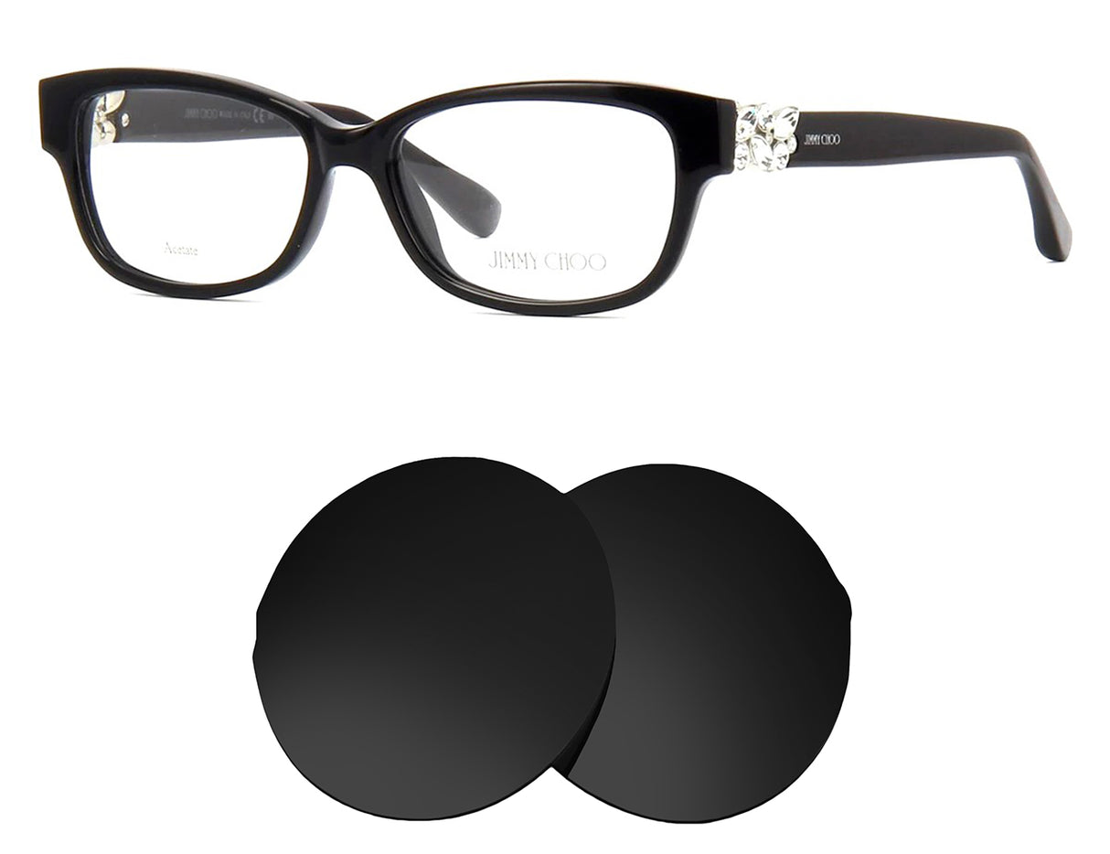 Jimmy Choo JC125-Replacement Lenses-Volcanic Black-Non-Polarized-Seek Optics