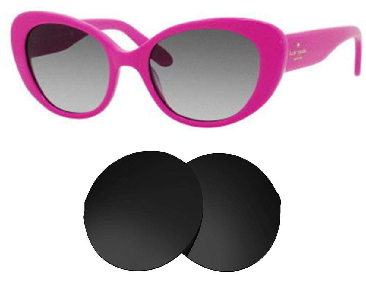 Kate Spade Franca-Replacement Lenses-Volcanic Black-Non-Polarized-Seek Optics