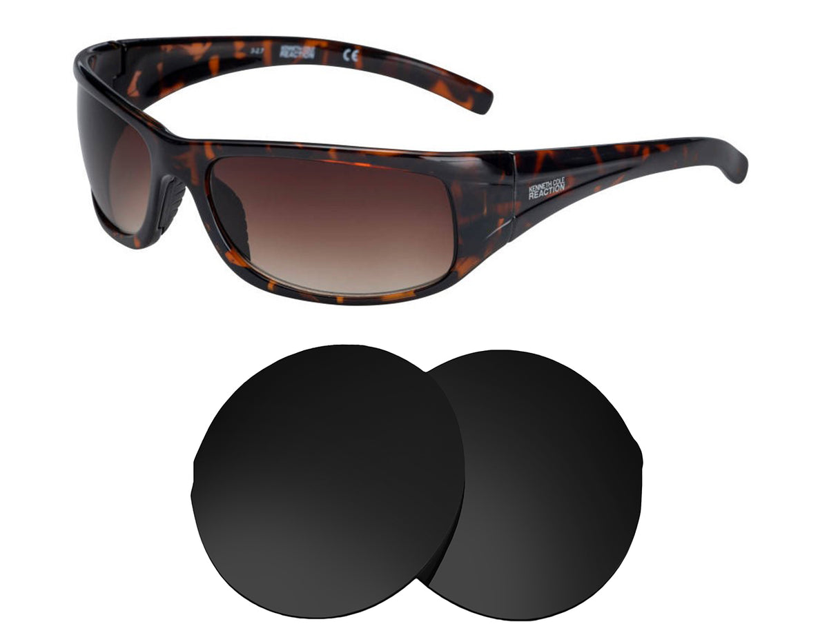 Kenneth Cole Reaction KC1079-Replacement Lenses-Volcanic Black-Non-Polarized-Seek Optics
