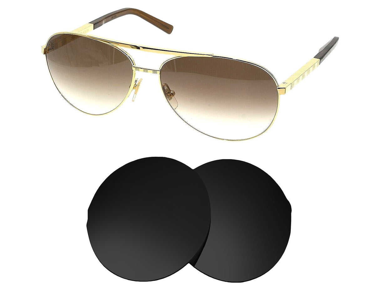 Louis Vuitton Attitude Pilote-Replacement Lenses-Volcanic Black-Non-Polarized-Seek Optics