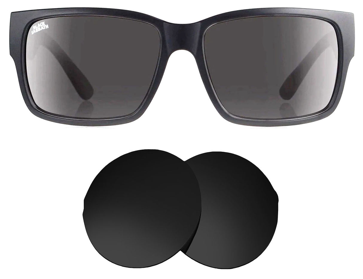 Madson Classico Black Sabbath-Replacement Lenses-Volcanic Black-Non-Polarized-Seek Optics