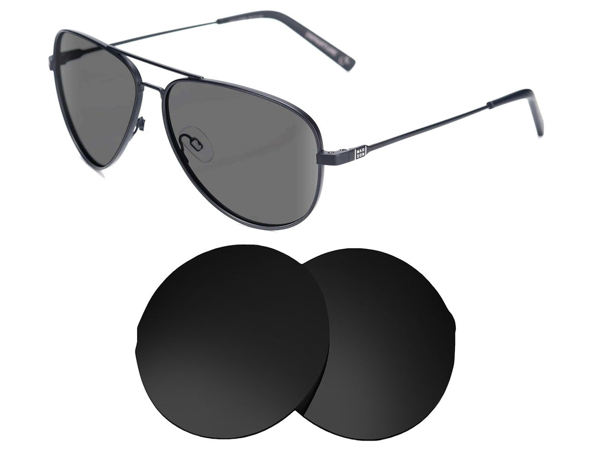 Madson Departure-Replacement Lenses-Volcanic Black-Non-Polarized-Seek Optics