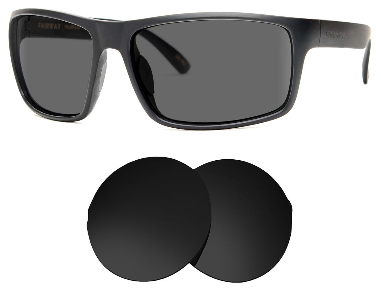 Madson Fairway-Replacement Lenses-Volcanic Black-Non-Polarized-Seek Optics