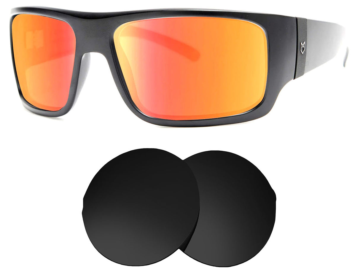 Madson Manic-Replacement Lenses-Volcanic Black-Non-Polarized-Seek Optics