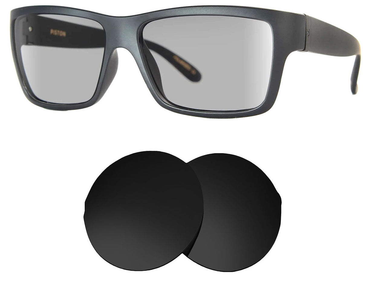 Madson Piston-Replacement Lenses-Volcanic Black-Non-Polarized-Seek Optics