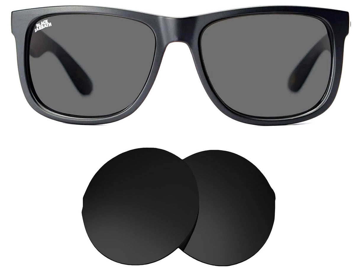 Madson Vincent Black Sabbath-Replacement Lenses-Volcanic Black-Non-Polarized-Seek Optics