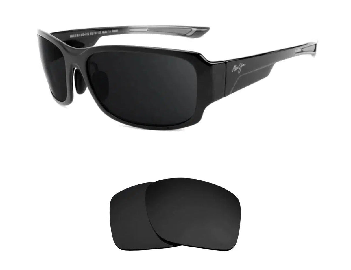 Maui Jim Bamboo Forest MJ415-Replacement Lenses-Volcanic Black-Non-Polarized-Seek Optics