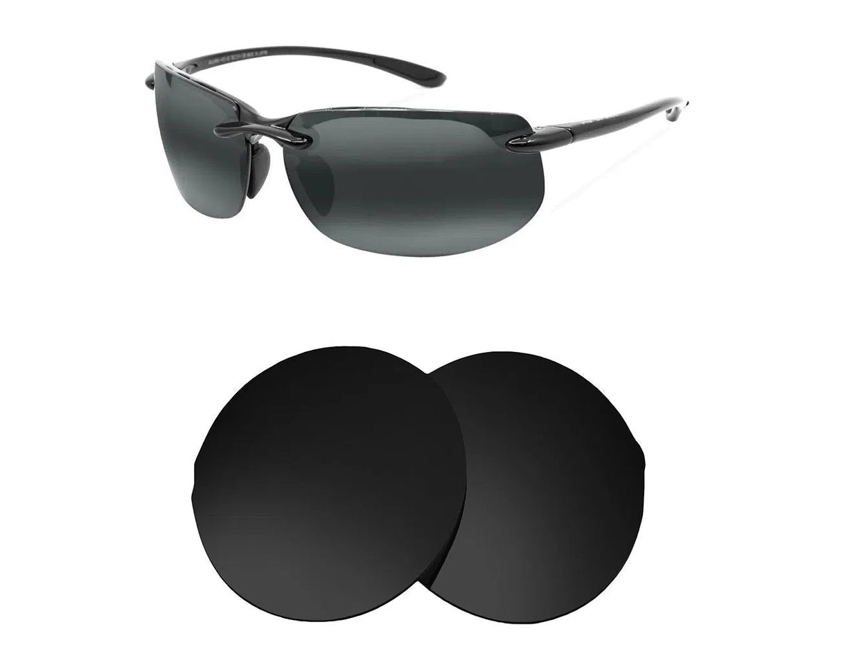Maui Jim Banyans MJ412-Replacement Lenses-Volcanic Black-Non-Polarized-Seek Optics