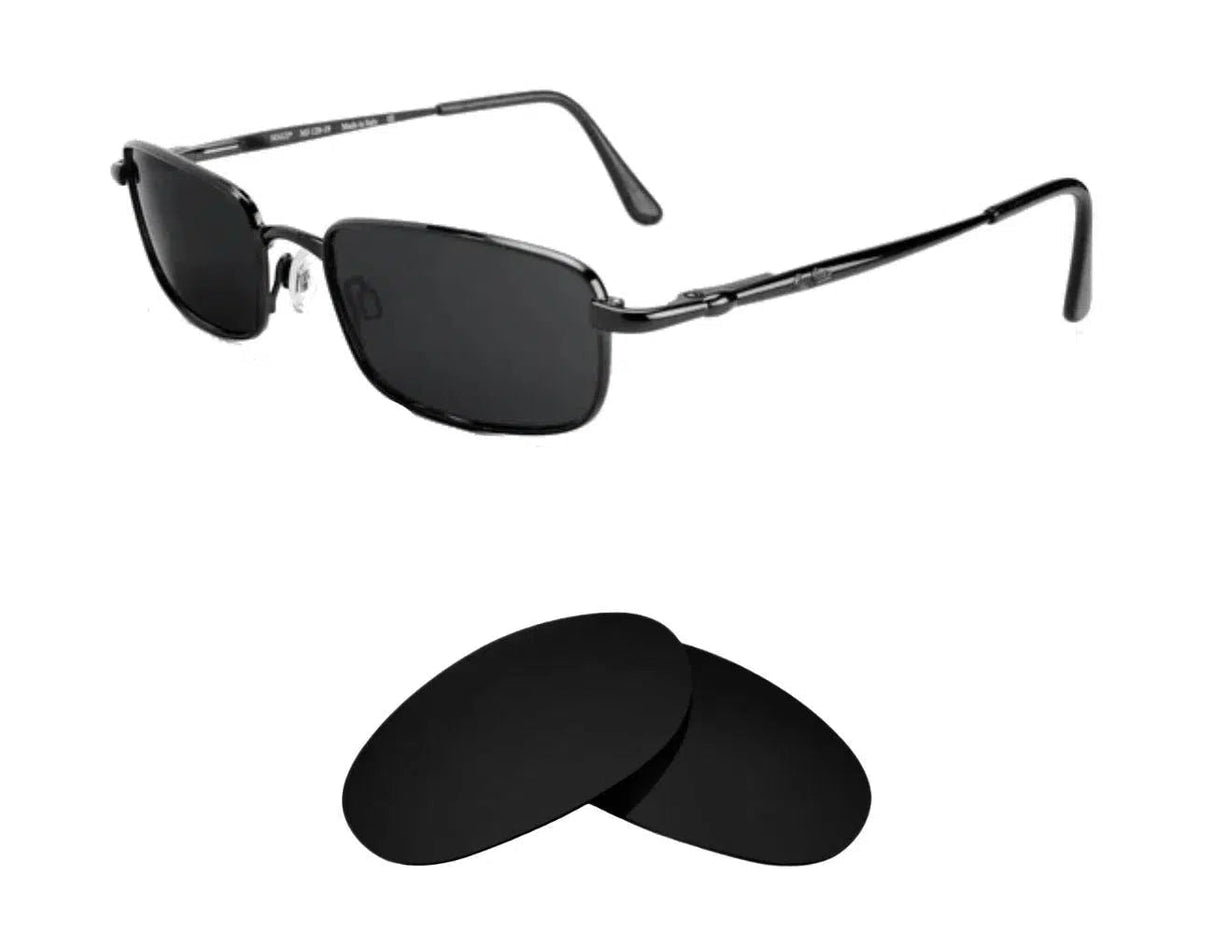 Maui Jim Beachcomber MJ129-Replacement Lenses-Volcanic Black-Non-Polarized-Seek Optics