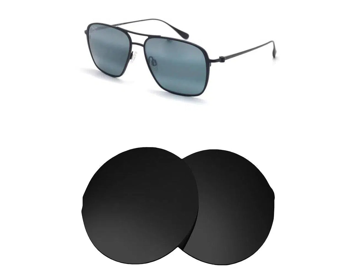 Maui Jim Beaches MJ541-Replacement Lenses-Volcanic Black-Non-Polarized-Seek Optics