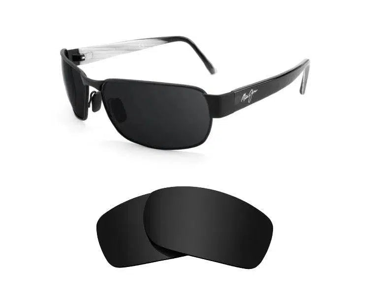 Maui Jim Black Coral MJ249-Replacement Lenses-Volcanic Black-Non-Polarized-Seek Optics