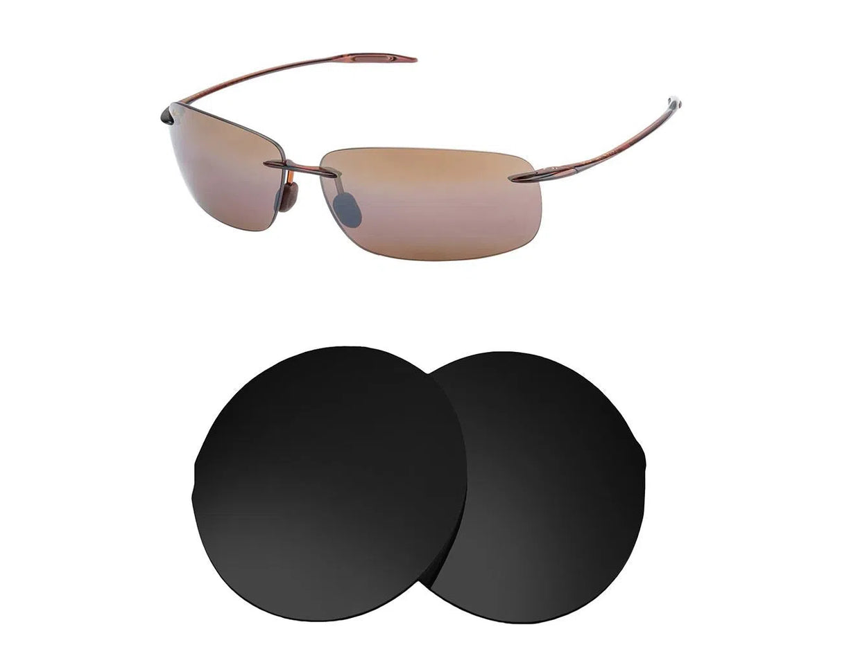 Maui Jim Breakwall MJ422-Replacement Lenses-Volcanic Black-Non-Polarized-Seek Optics